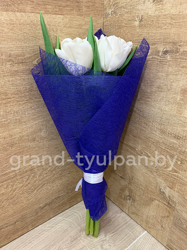 Заказать тюльпаны с доставкой в Минске в букетах из фетра